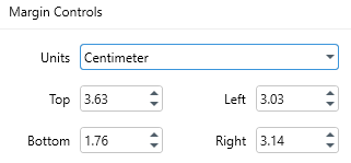 PDF Extra: crop tool's margin controls panel